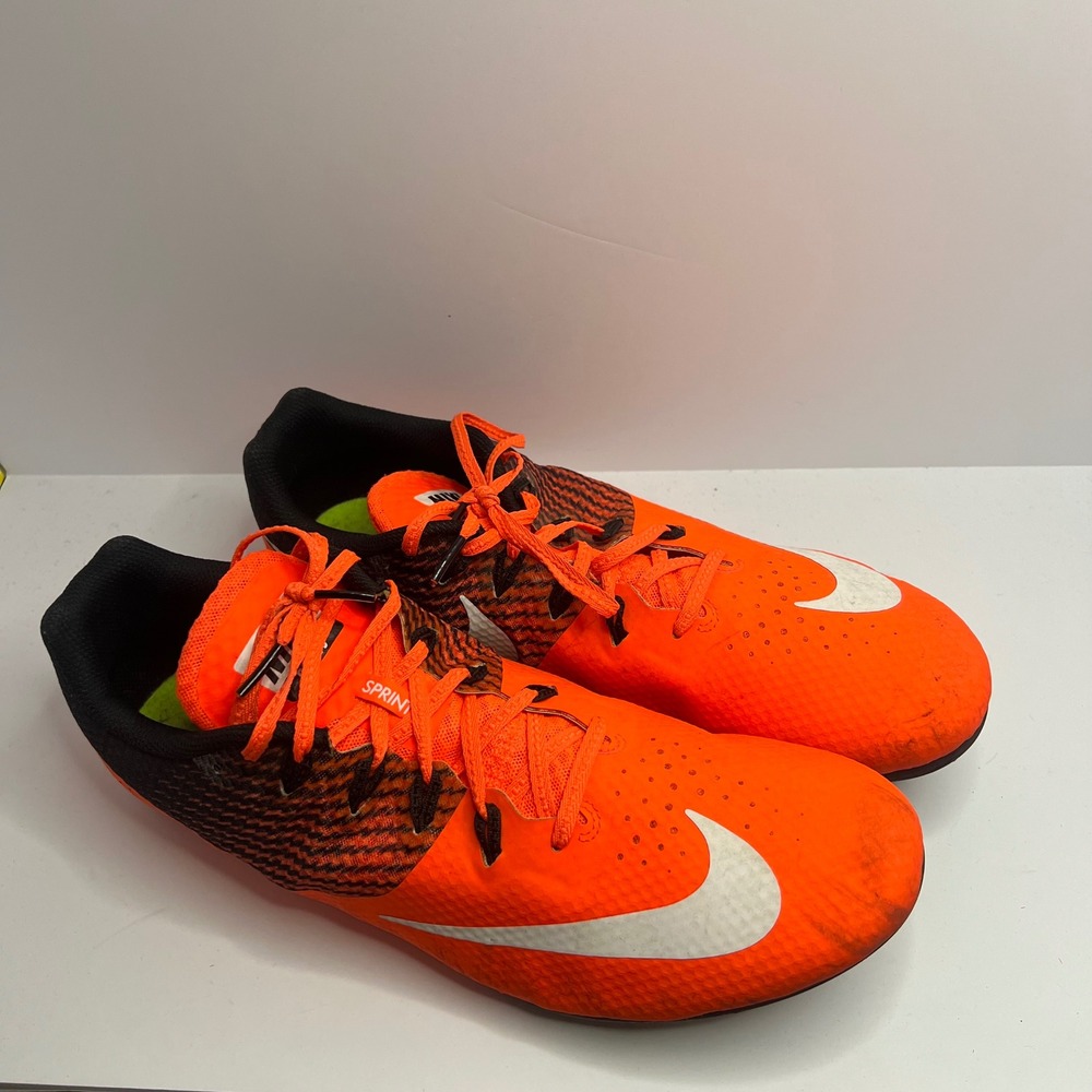 Nike Zoom Rival S 8 Mens 14 Orange Black Track Field Sprint Spikes 806554-811 - Picture 2 of 9